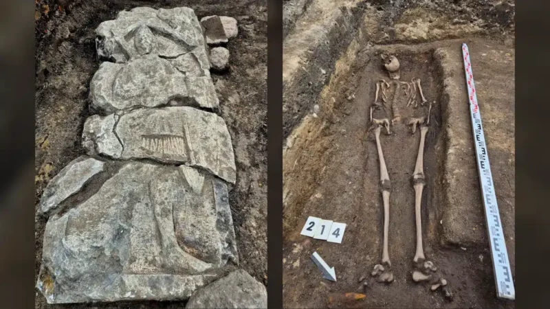 Cavaleiro medieval é encontrado enterrado sob antiga sorveteria