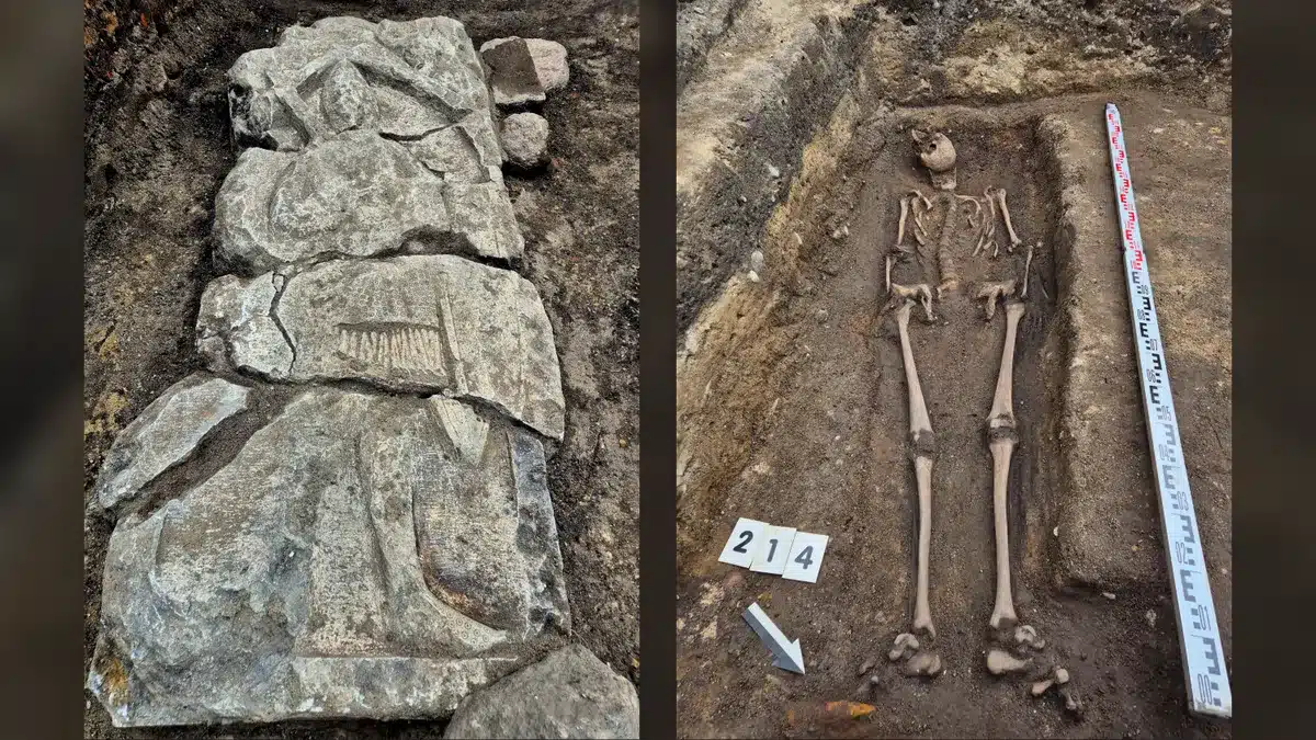 Cavaleiro medieval é encontrado enterrado sob antiga sorveteria