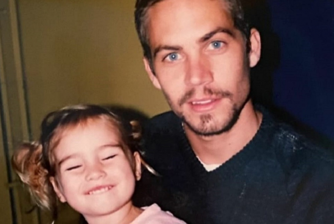 Filha de Paul Walker presta homenagem ao ator no dia em que ele completaria 52 anos