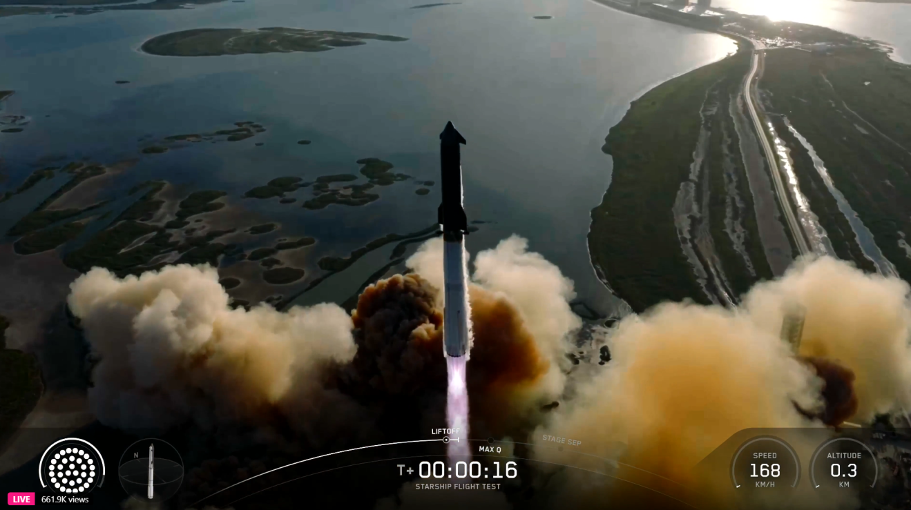 SpaceX lança 11º voo teste da espaçonave Starship; veja momento