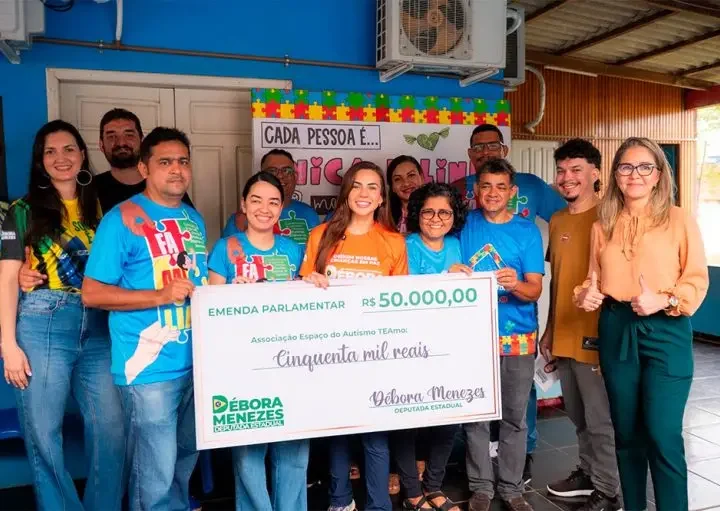 Deputada Estadual Débora Menezes destina emenda ao Instituto TEAmo e fortalece atendimento a crianças e jovens com autismo em Humaitá