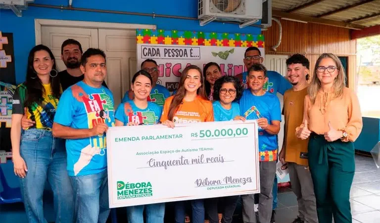 Deputada Estadual Débora Menezes destina emenda ao Instituto TEAmo e fortalece atendimento a crianças e jovens com autismo em Humaitá
