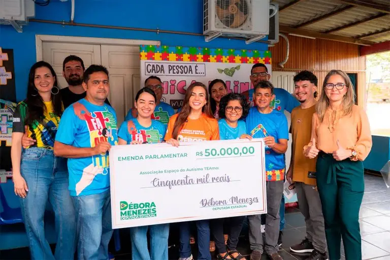 Deputada Estadual Débora Menezes destina emenda ao Instituto TEAmo e fortalece atendimento a crianças e jovens com autismo em Humaitá