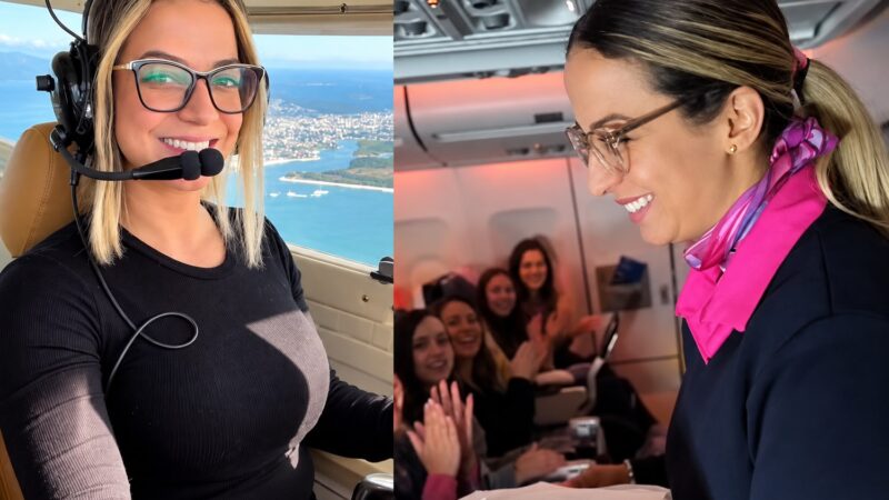 Comissária de bordo é promovida a piloto da Azul: “Chegou a hora de viver o sonho de voar mais alto”